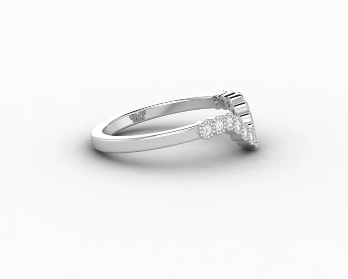 Rings Jolene 16 Ct Curved Wedding Band Sapheena Jewelry