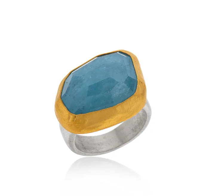 Rings Nava Zahavi Nava Zahavi Blue Rock Ring