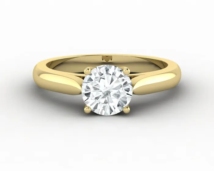 Rings Sapheena Jewelry Caterina 10 Ct Solitaire Round Cut Engagement Ring