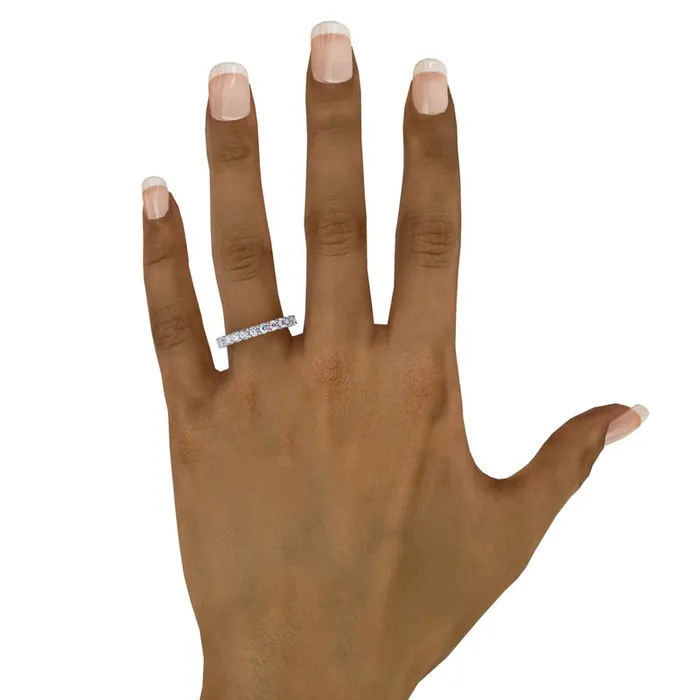 Rings Shared Prong Eternity Band FANA
