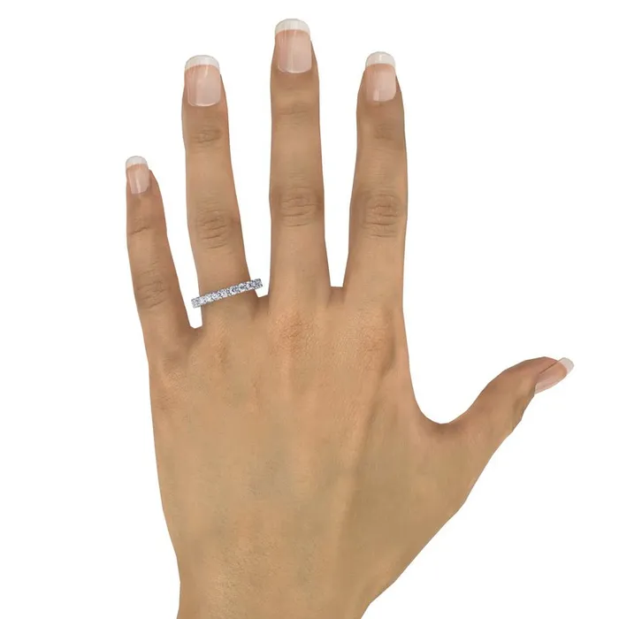 Rings Shared Prong Eternity Band FANA