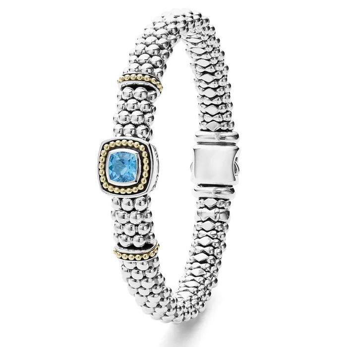 Rittenhouse Swiss Blue Topaz Caviar Bracelet 9mm LAGOS Bracelets
