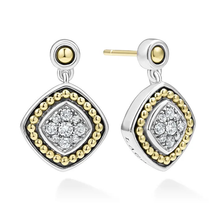 Rittenhouse TwoTone Diamond Drop Earrings LAGOS Earrings