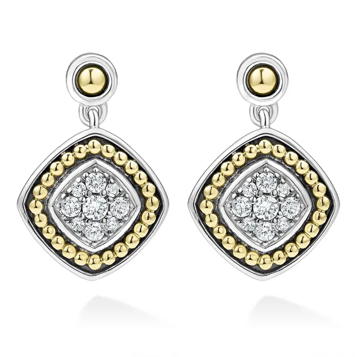 Rittenhouse TwoTone Diamond Drop Earrings LAGOS Earrings