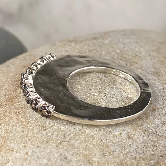 Rosa Maria Rings Rosa Maria Brennon3 Sterling Silver Ring Cognac Diamonds