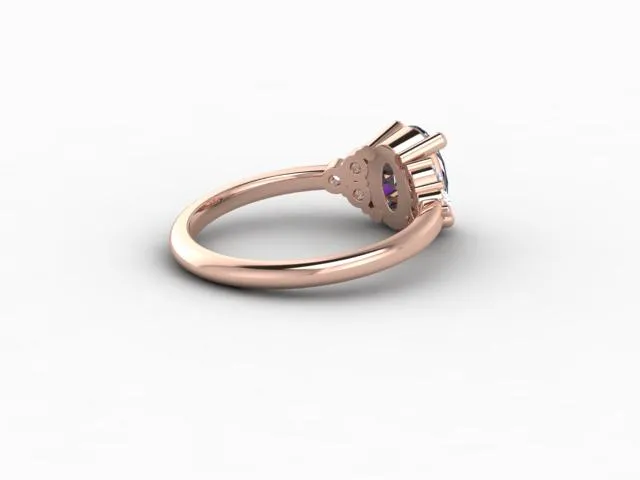Sapheena Jewelry Rings Astrid 1 12 Ct Oval Cut Grey Moissanite Engagement Ring
