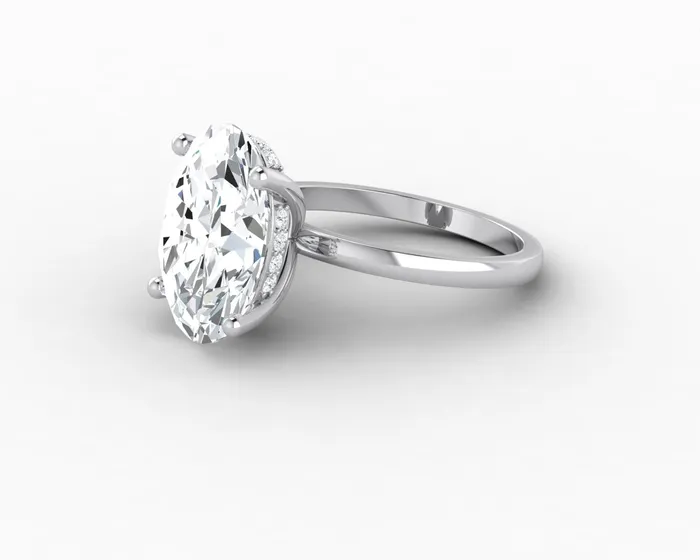Sapheena Jewelry Rings Luce 60 Ct Oval Cut Engagement Ring