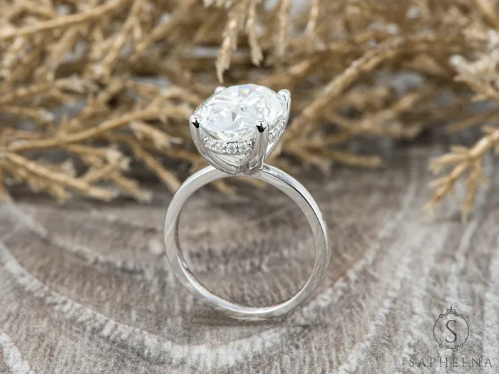 Sapheena Jewelry Rings Luce 60 Ct Oval Cut Engagement Ring