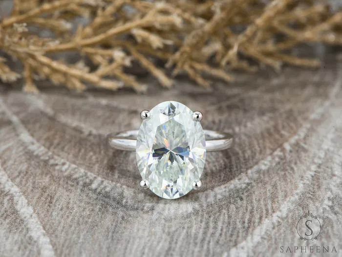 Sapheena Jewelry Rings Luce 60 Ct Oval Cut Engagement Ring