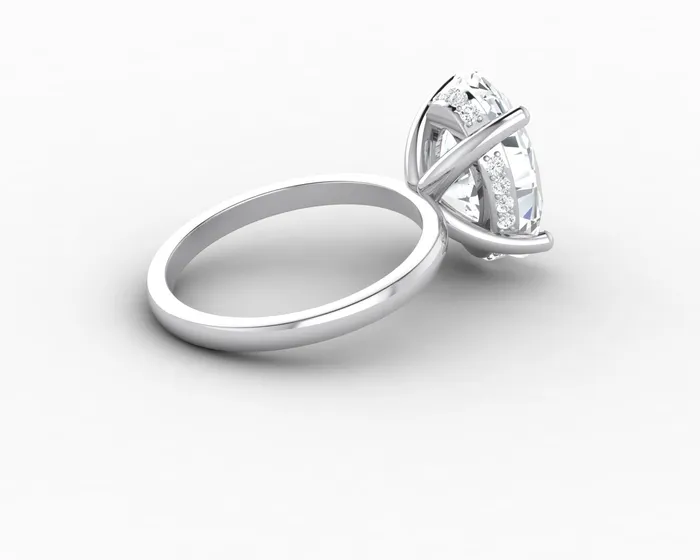 Sapheena Jewelry Rings Luce 60 Ct Oval Cut Engagement Ring