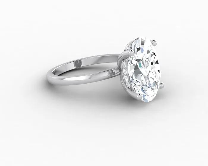 Sapheena Jewelry Rings Luce 60 Ct Oval Cut Engagement Ring