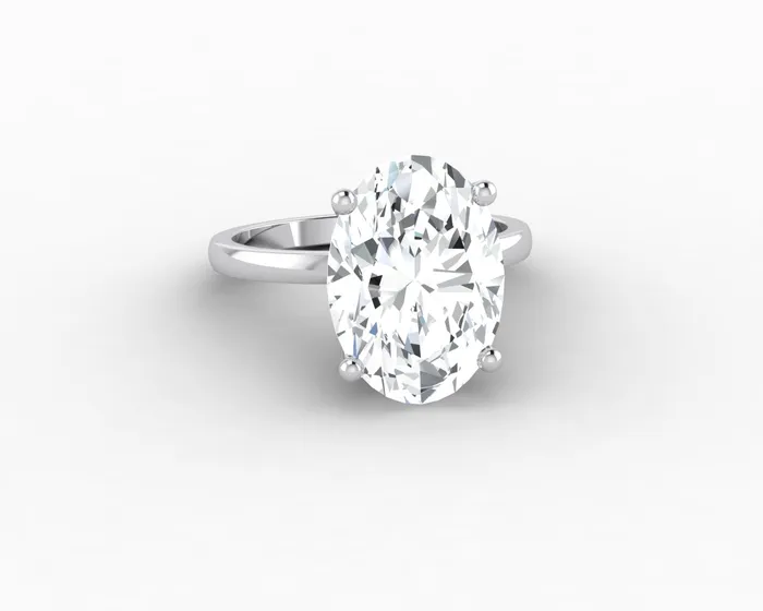 Sapheena Jewelry Rings Luce 60 Ct Oval Cut Engagement Ring