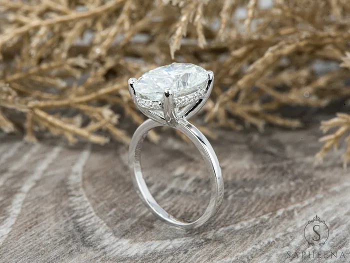 Sapheena Jewelry Rings Luce 60 Ct Oval Cut Engagement Ring