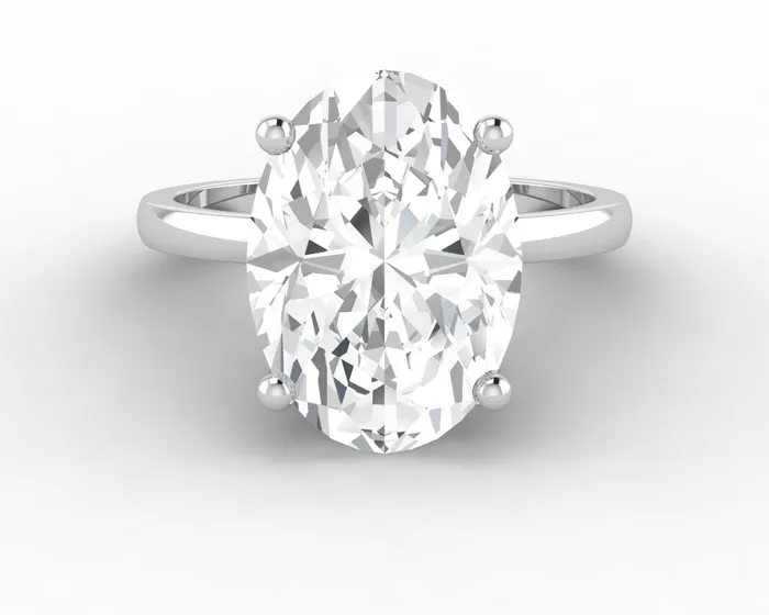 Sapheena Jewelry Rings Luce 60 Ct Oval Cut Engagement Ring