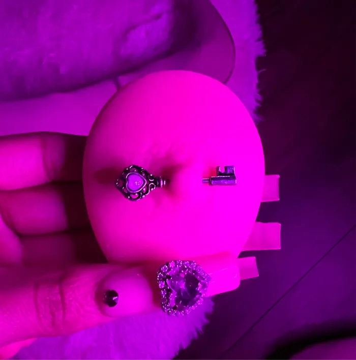 She Ate Earrings Opal Key Nipple Rings