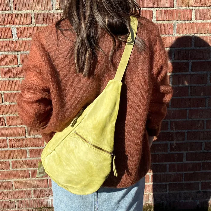 Shoto Handbags Earrings Shoto Isa Sling bag faded pistachio