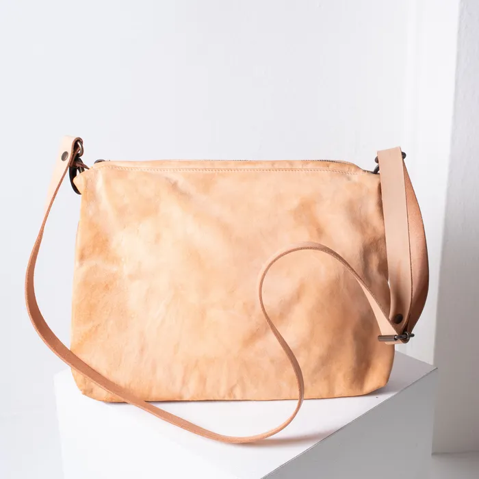 Shoto Handbags Necklaces Shoto Lea Medium Cross Body Bag natural
