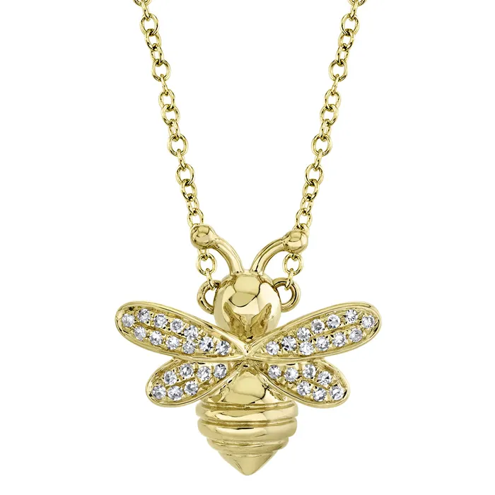 SHY CREATION Necklaces Diamond Bee Pendant
