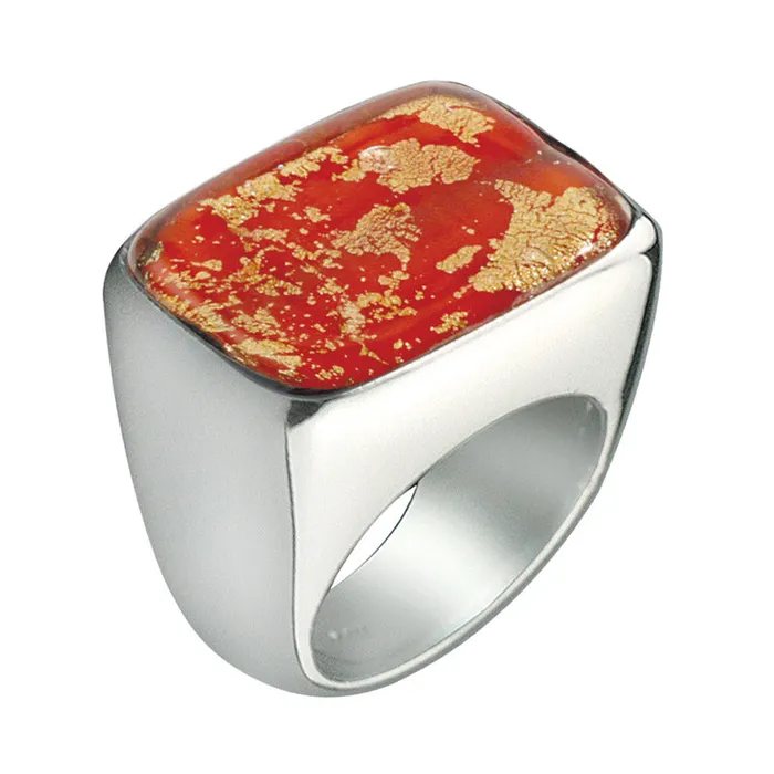 Silver 925 Ring with Murano Glass Bead Nanni Gabriella Rings