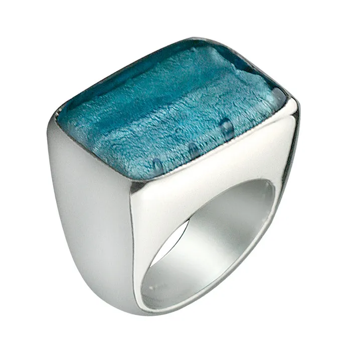 Silver 925 Ring with Murano Glass Bead Nanni Gabriella Rings