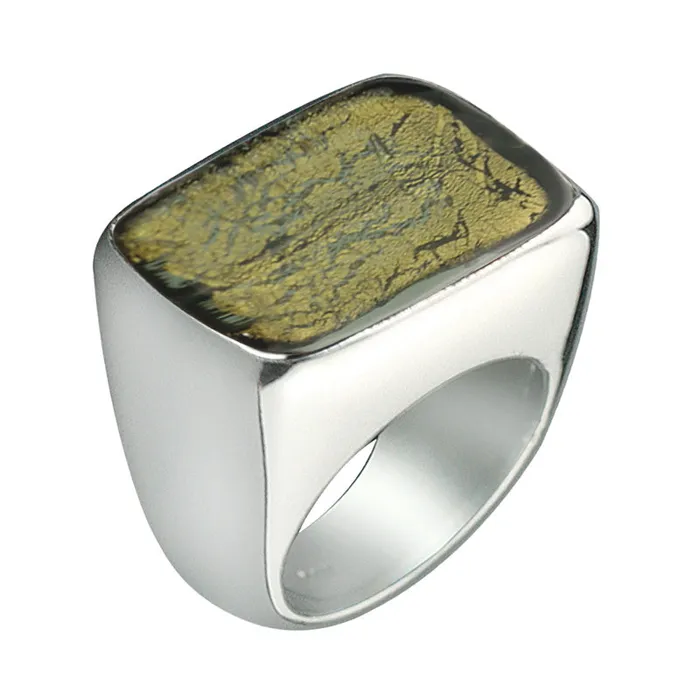 Silver 925 Ring with Murano Glass Bead Nanni Gabriella Rings