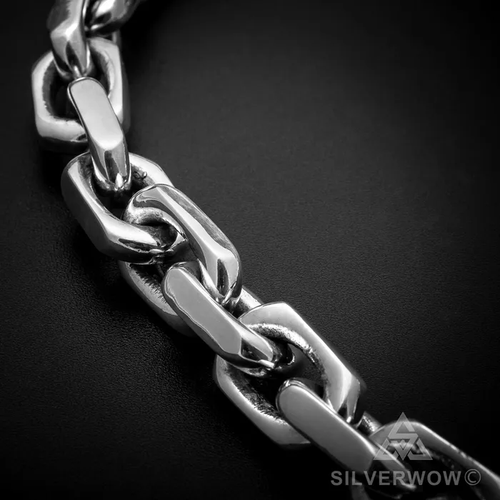 silverwow Necklaces 15mm Chain Link Necklace Heavier Version