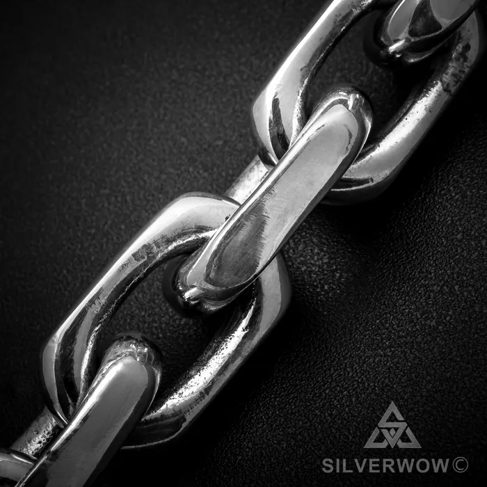 silverwow Necklaces 15mm Chain Link Necklace Heavier Version