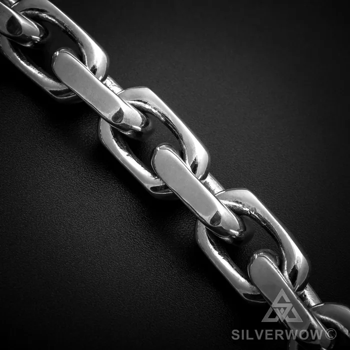 silverwow Necklaces 15mm Chain Link Necklace Heavier Version