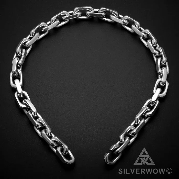 silverwow Necklaces 15mm Chain Link Necklace Heavier Version