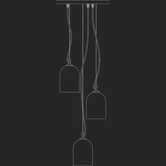 Voltolina Necklaces Pendant lights Jacaranda Trio Voltolina Necklaces Pendant lights Jacaranda Trio