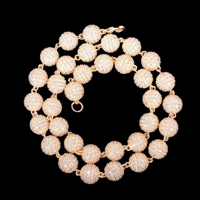 WORLDS TENNIS Bracelets 10MM Worlds Tennis Iced Out Diamond Necklace Bracelet Set