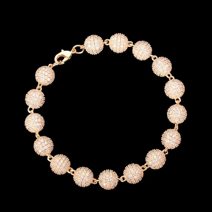WORLDS TENNIS Bracelets 10MM Worlds Tennis Iced Out Diamond Necklace Bracelet Set