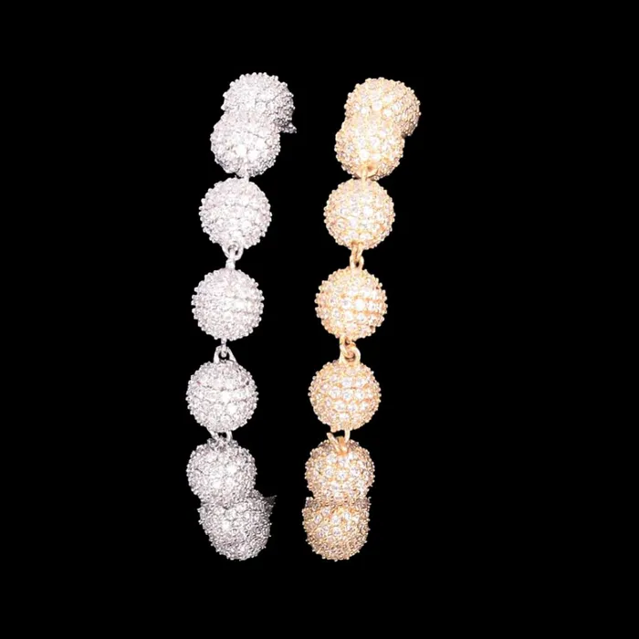WORLDS TENNIS Bracelets 10MM Worlds Tennis Iced Out Diamond Necklace Bracelet Set